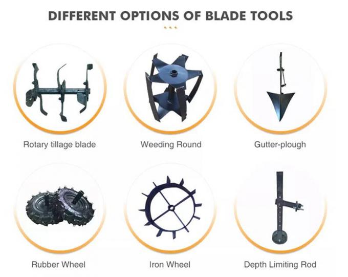 Farm Garden 5KW Rotary Cultivator For Weeds With Weeding Wheel Electric